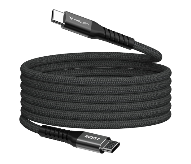 Verbatim Sync & Charge Cable USB-C to USB-C 100W Magnetic 120 cm - Bl - 1340225 - zdjęcie